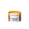 Stängd burk ekologisk honungssalva lavendel från Gustaf & Linnea med orange lock och vit etikett